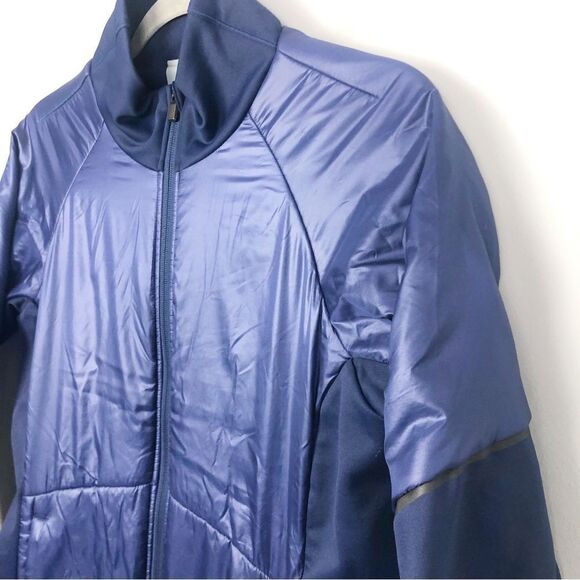 ATHLETA | Eco Insulation Rock Creek Zip Front Jacket Coat Blue Women’s Size M - Picture 4 of 13